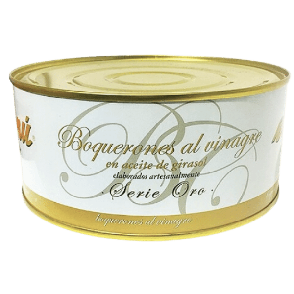 BOQUERONES AL VINAGRE EN ACEITE DE GIRASOL