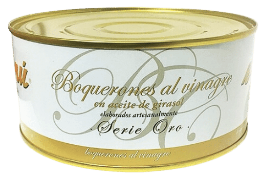 BOQUERONES AL VINAGRE EN ACEITE DE GIRASOL