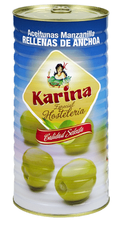 ACEITUNA VERDE RELLENA CON ANCHOA